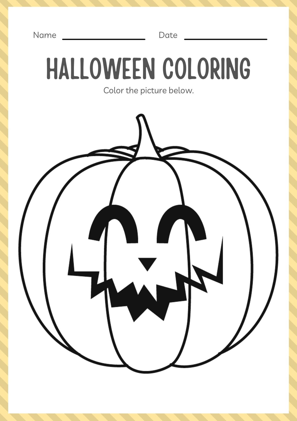 Kindergarten Halloween Activity Workbook