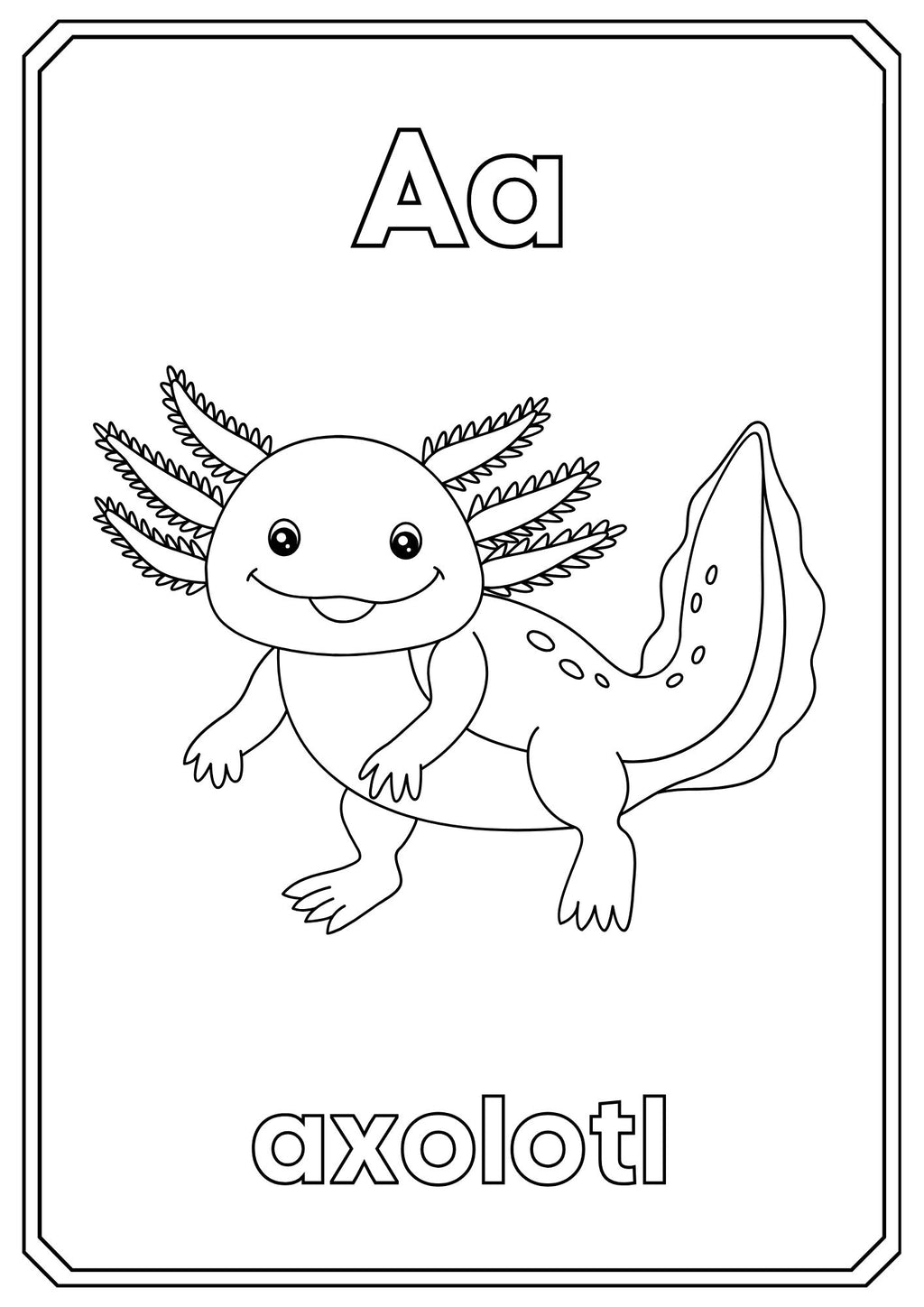 Animal Alphabet Coloring Book – ABC Learning for Kids