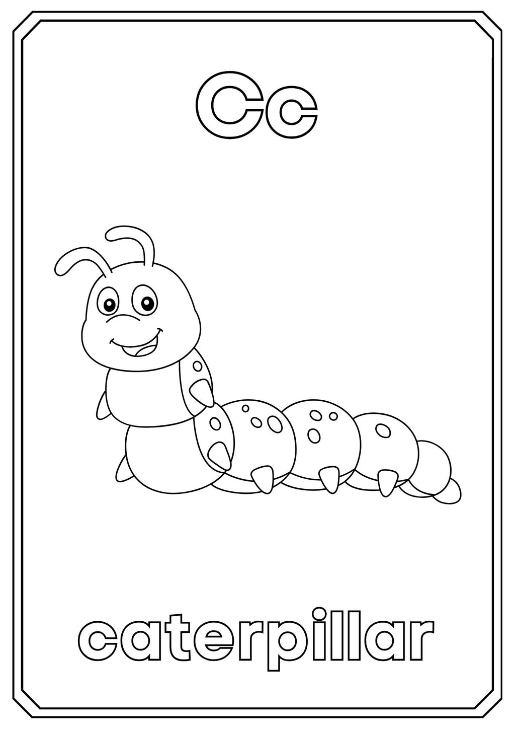 Animal Alphabet Coloring Book – ABC Learning for Kids