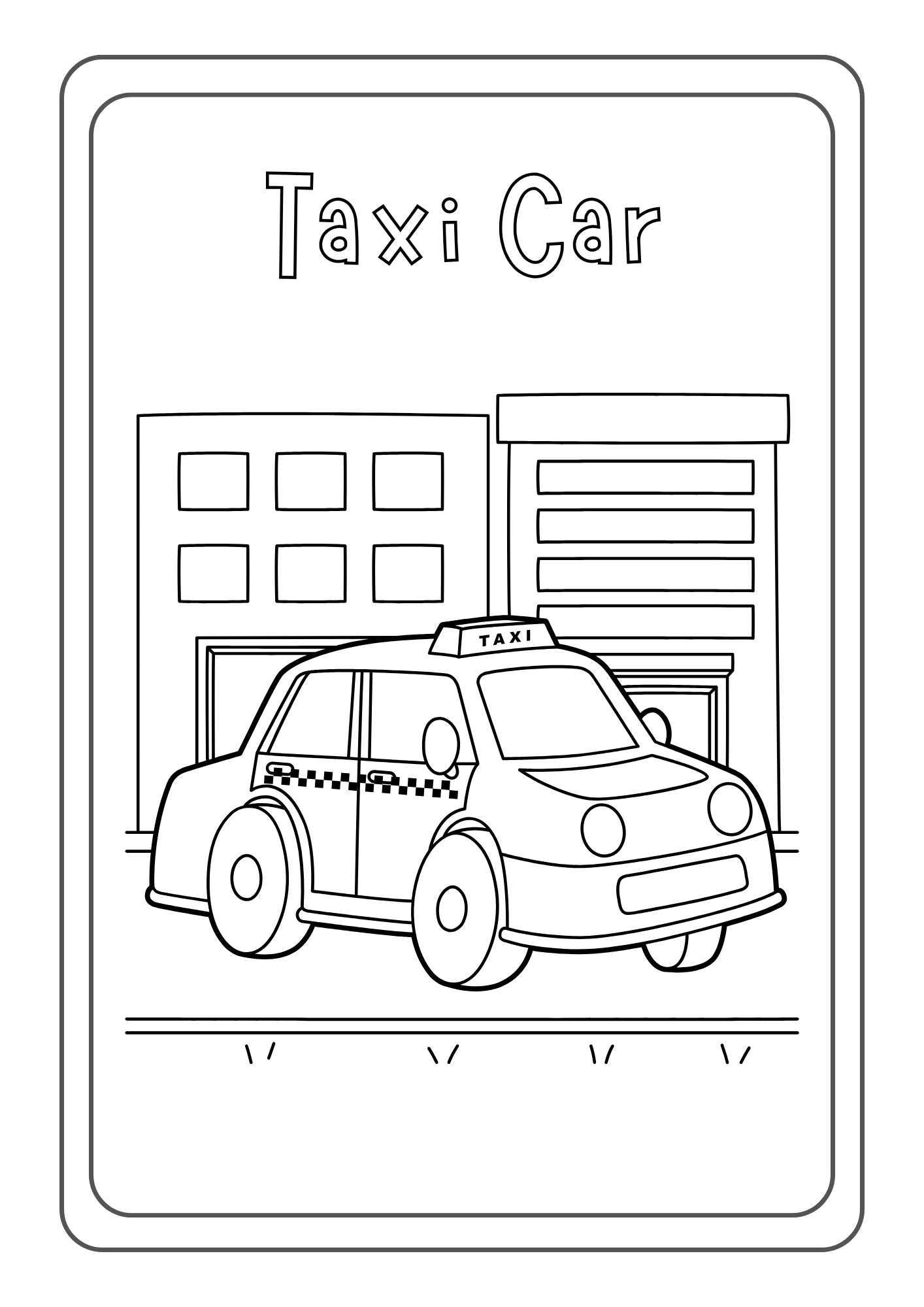 Vehicles Coloring Book for Kids