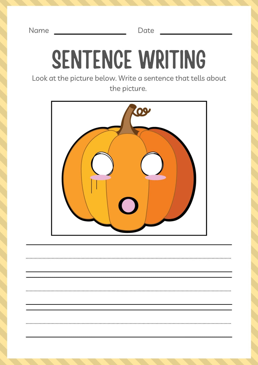 Kindergarten Halloween Activity Workbook