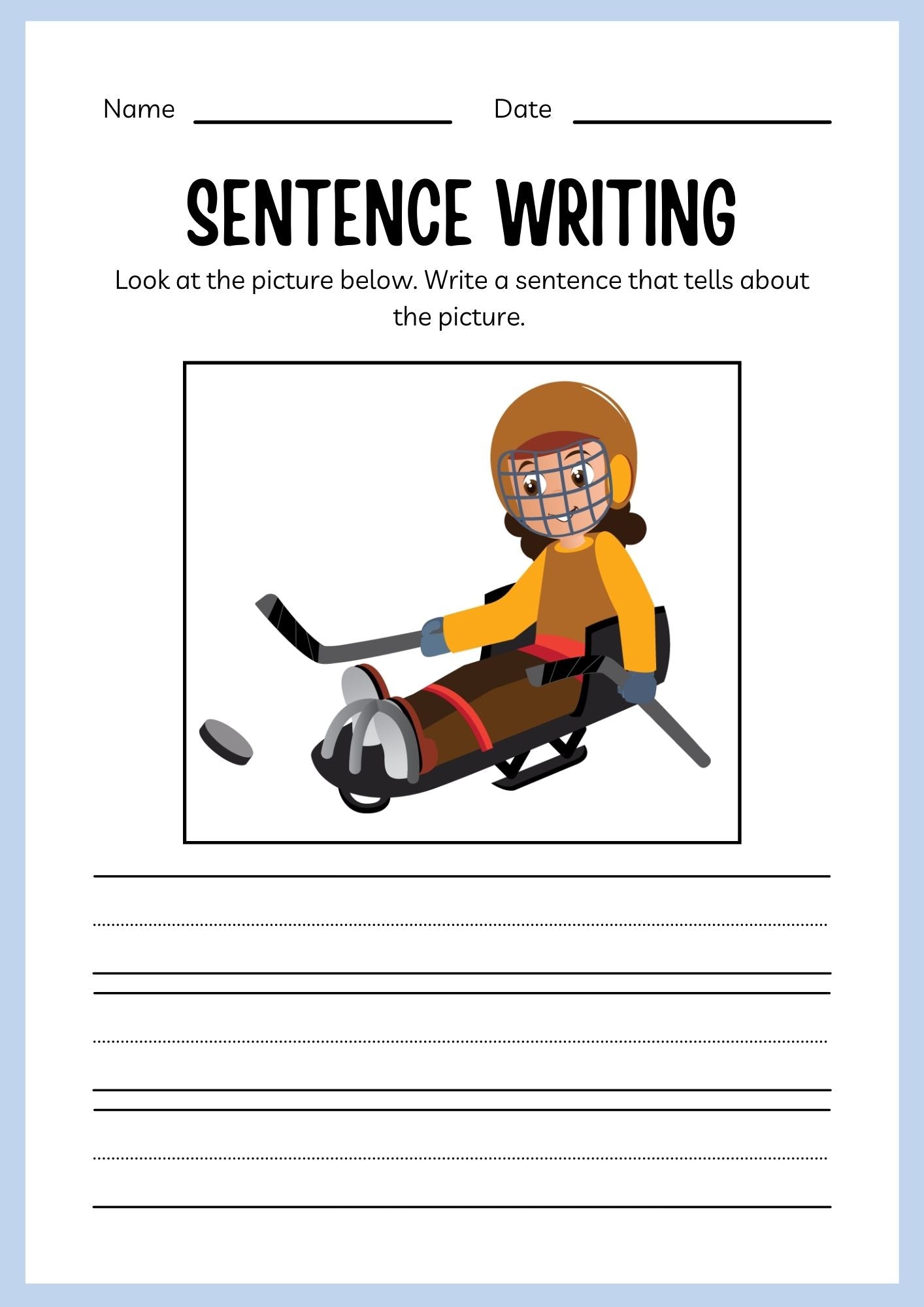 Sports ESL Workbook for Kids