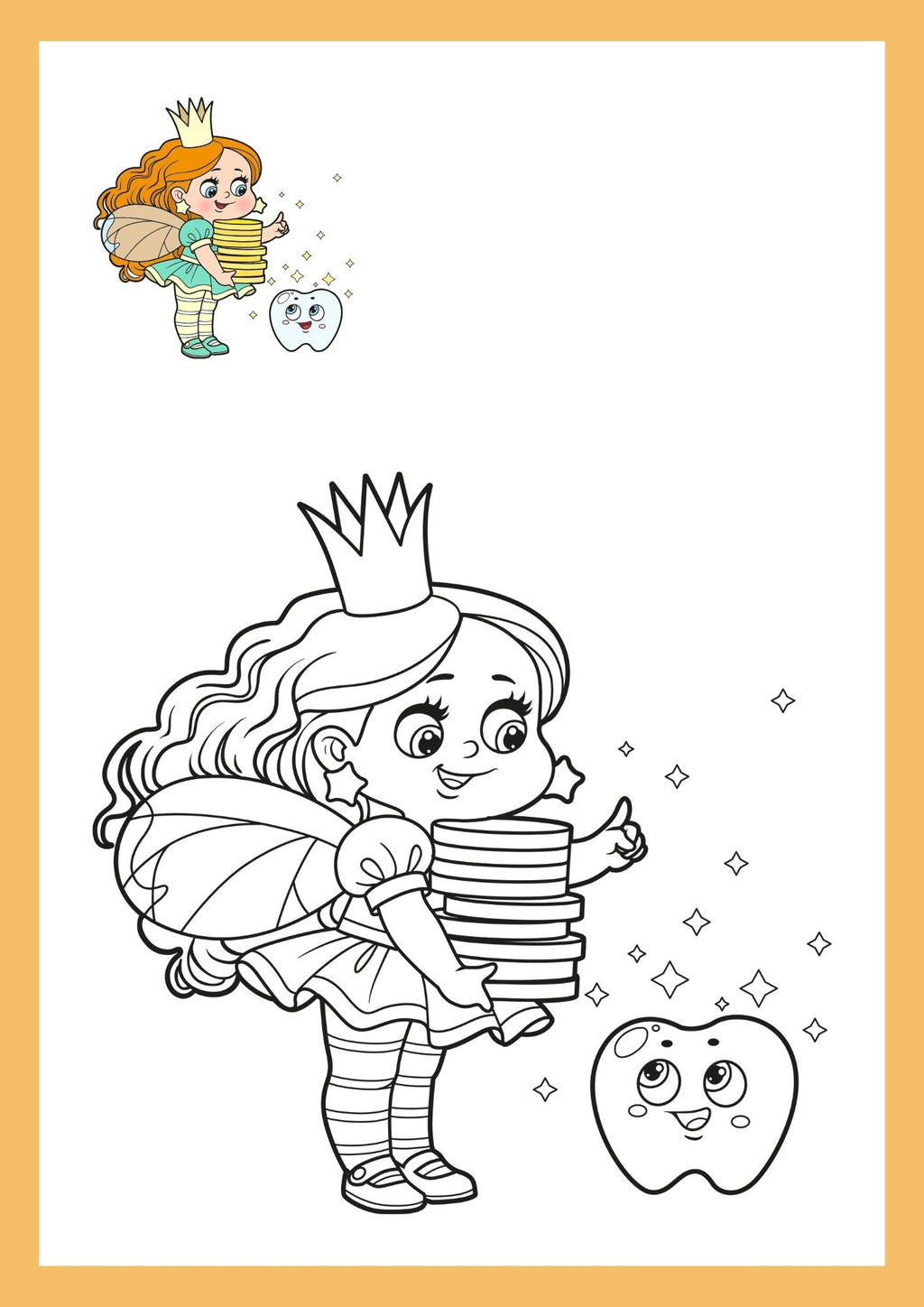 Magical Tooth Fairy Adventures – Coloring Book for Kids