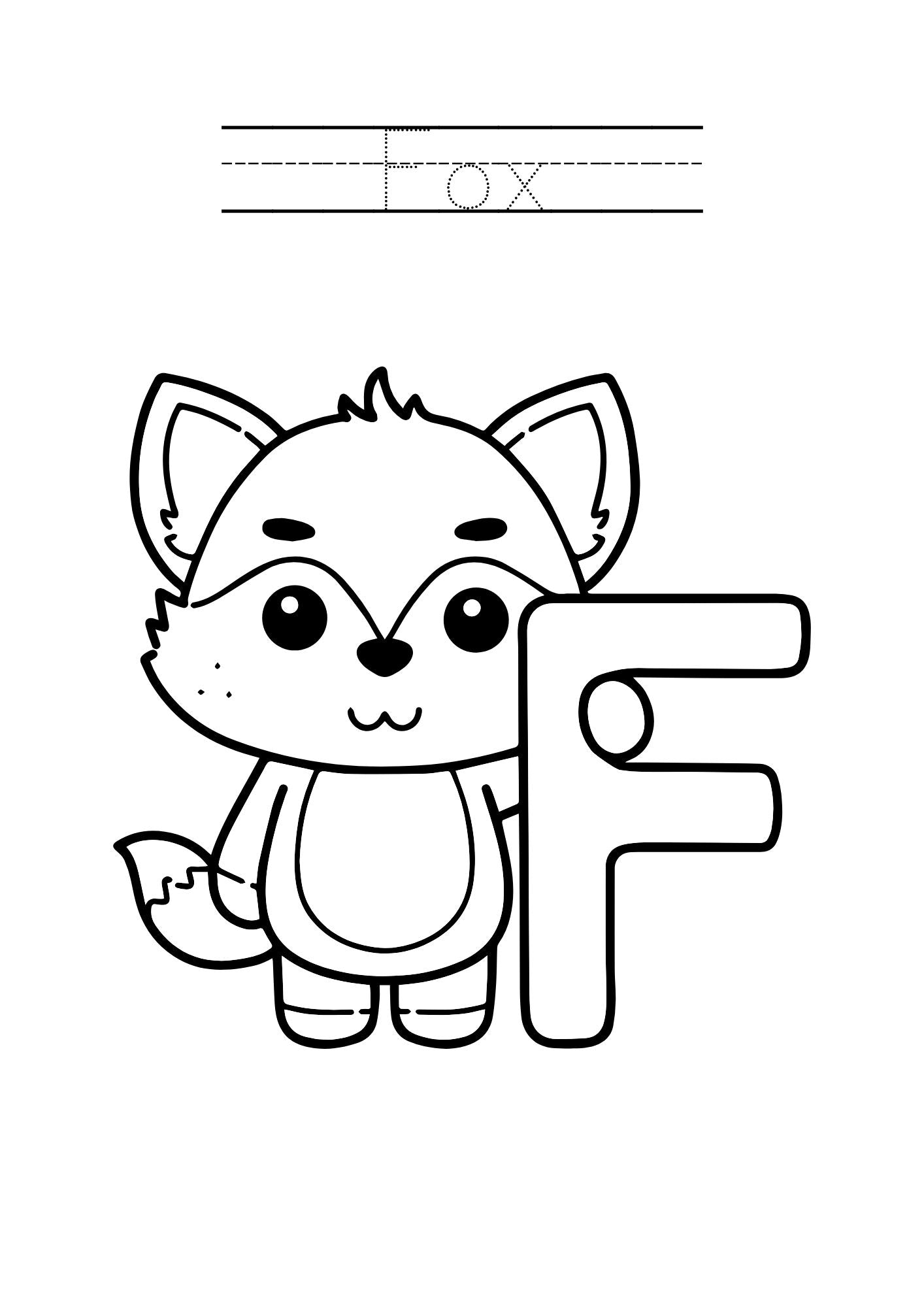 Animal Alphabet Coloring & Tracing Book for Kids