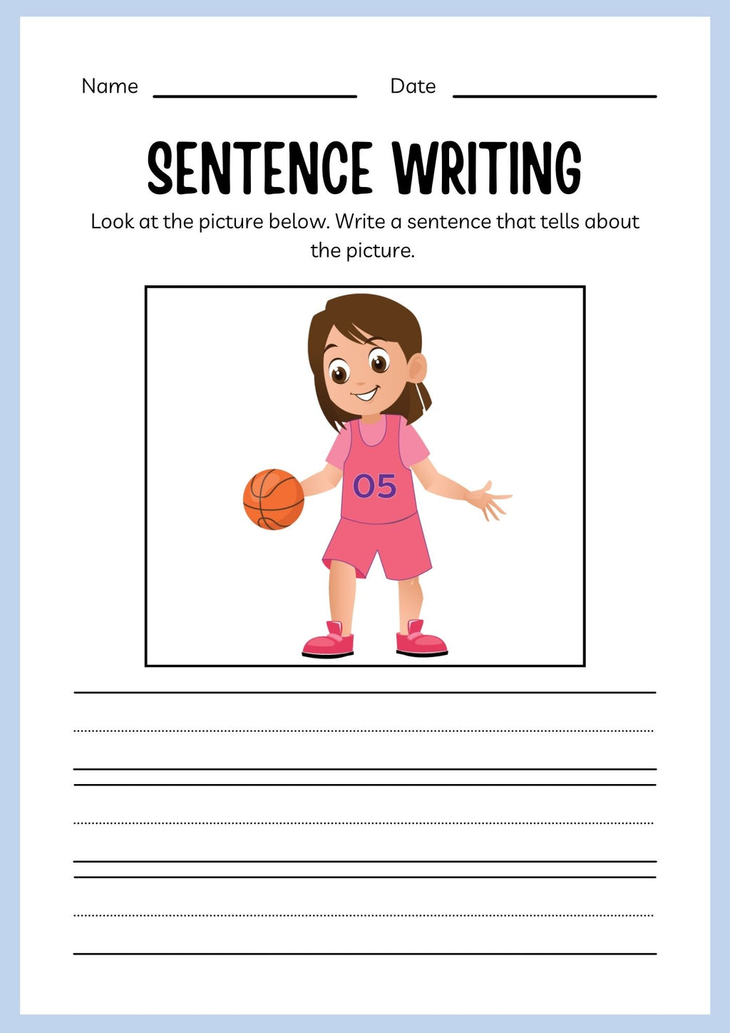Sports ESL Workbook for Kids