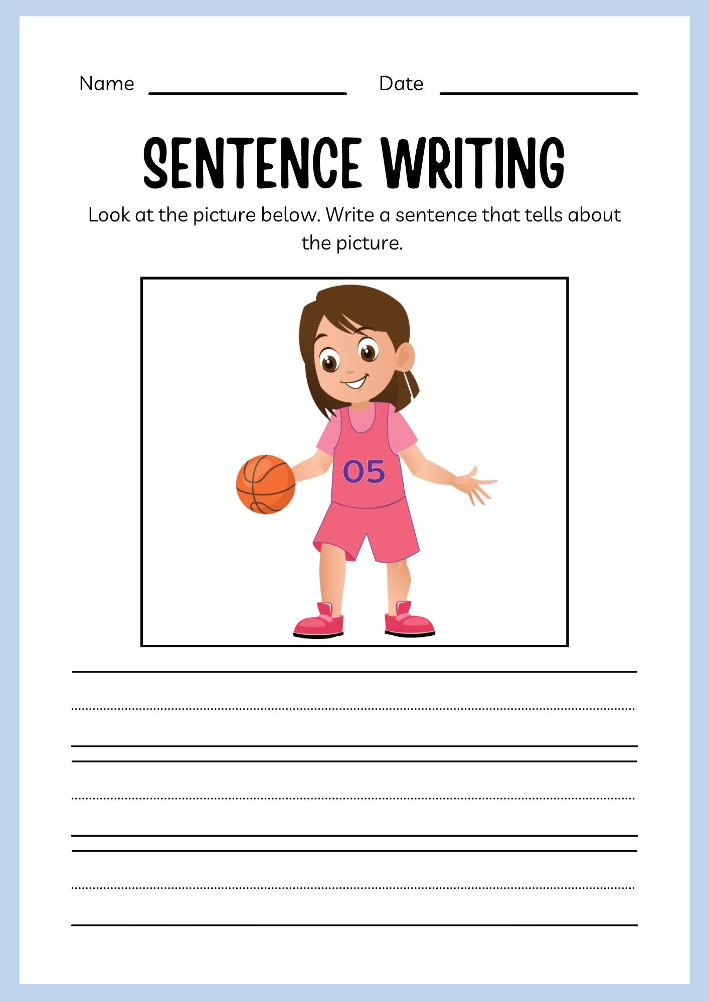 Sports ESL Workbook for Kids