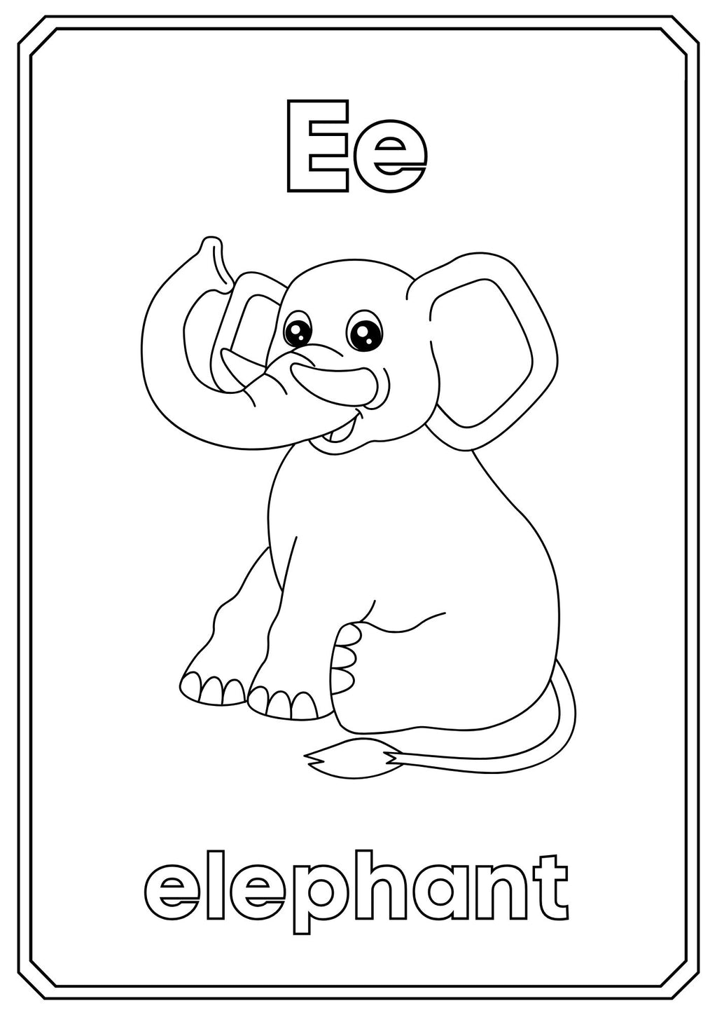 Animal Alphabet Coloring Book – ABC Learning for Kids