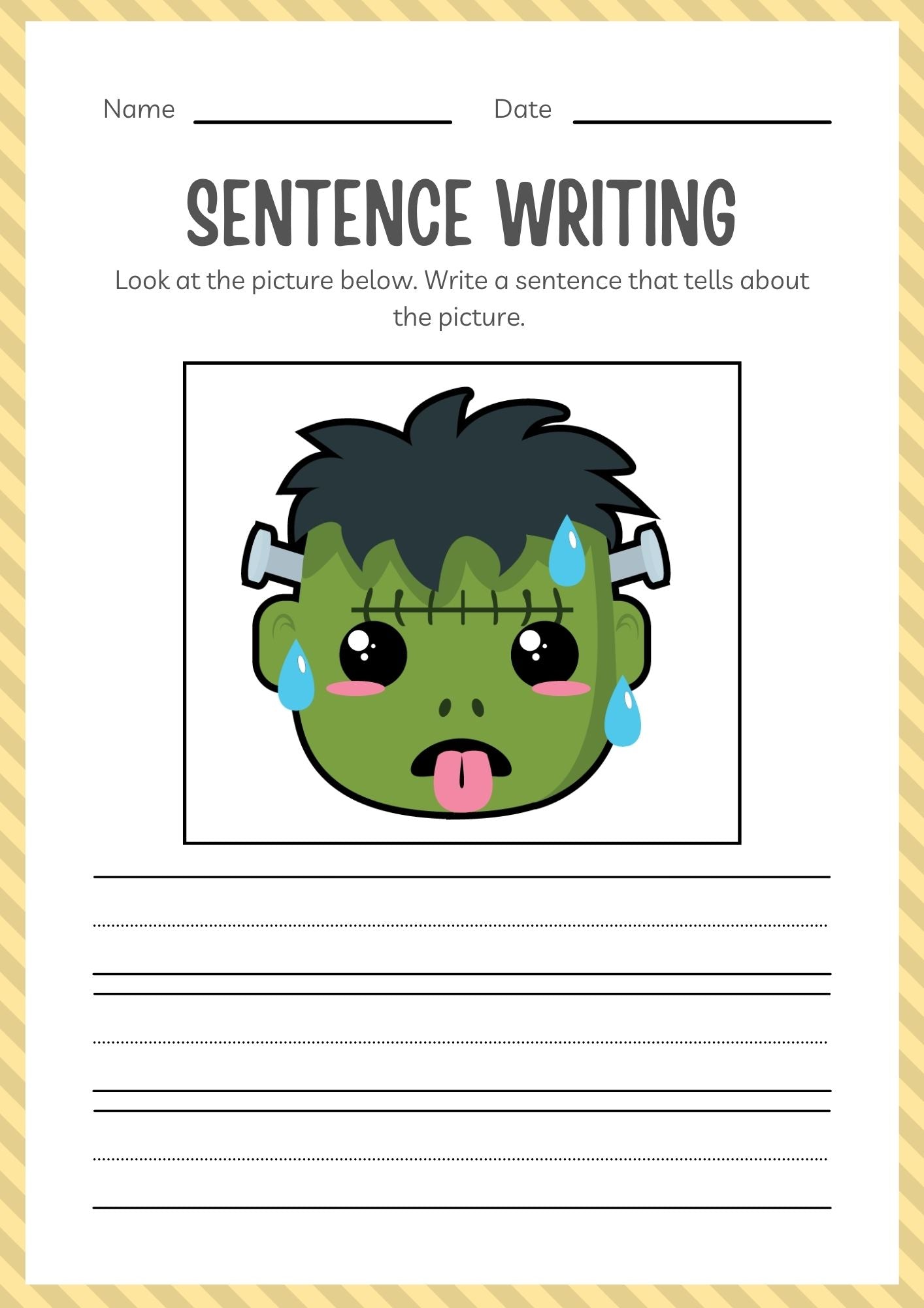 Kindergarten Halloween Activity Workbook