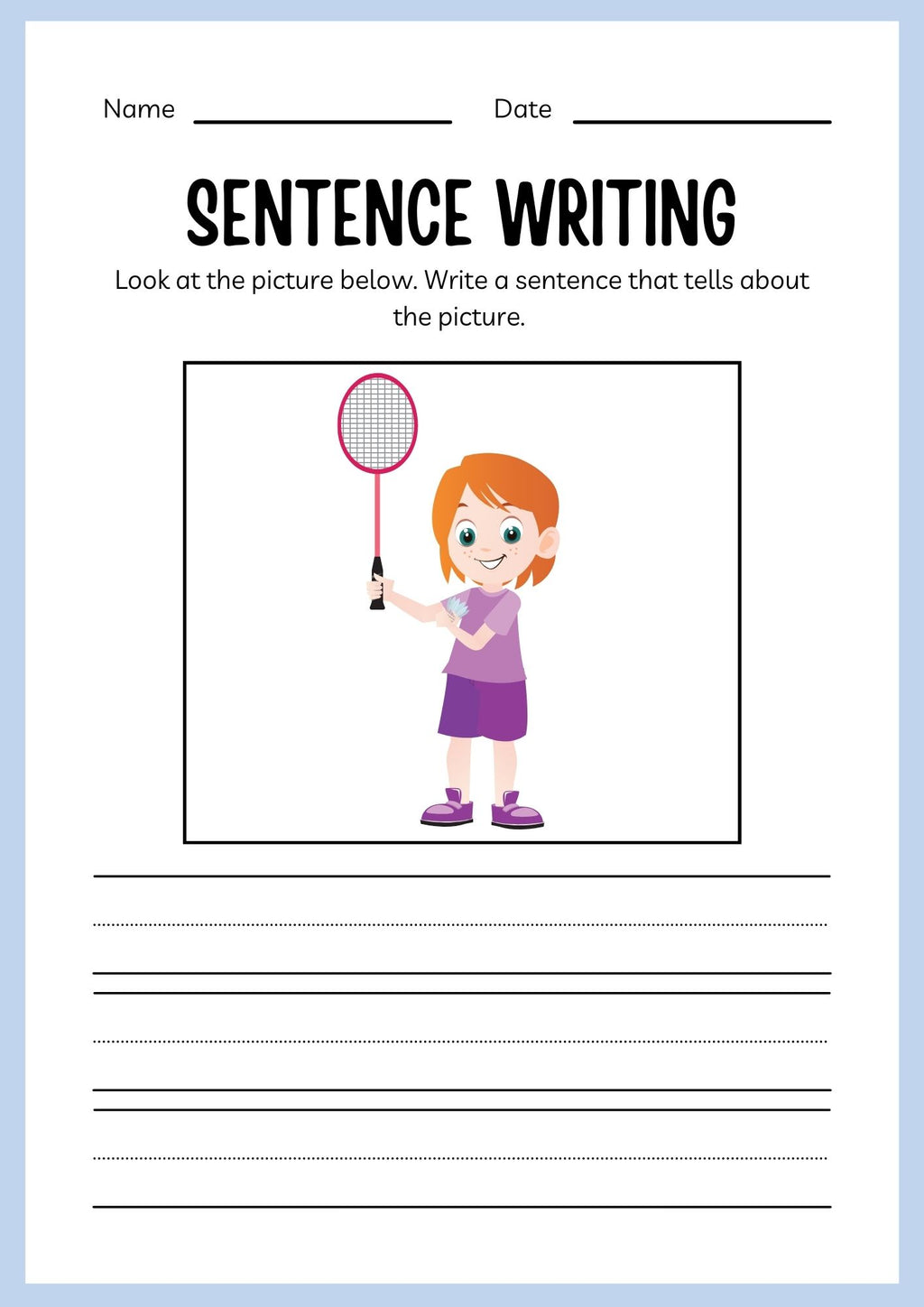 Sports ESL Workbook for Kids