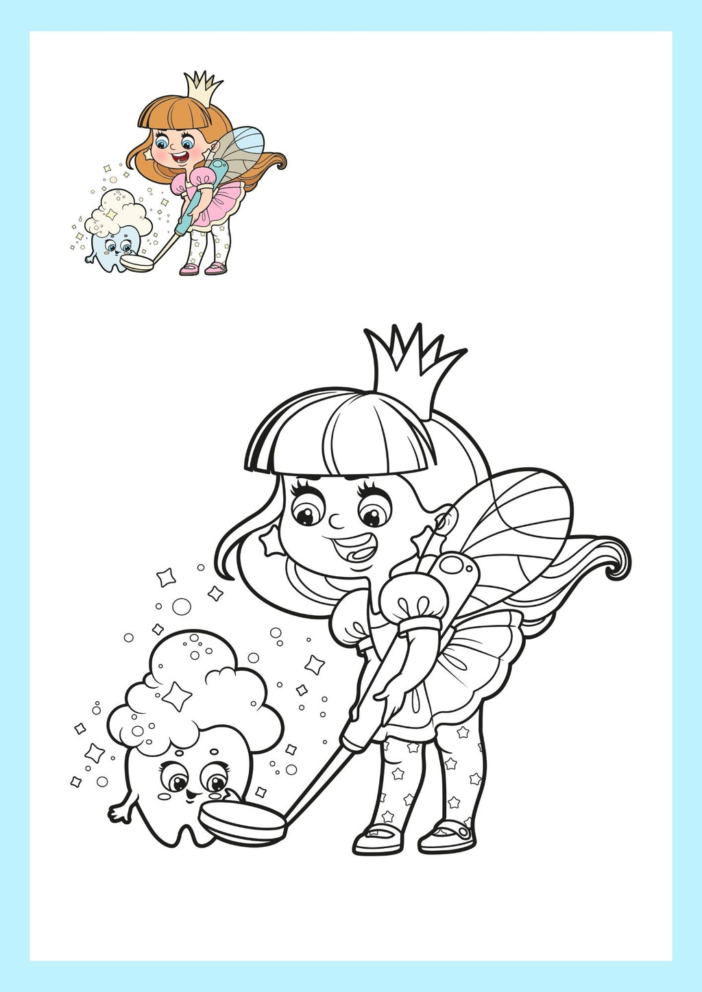 Magical Tooth Fairy Adventures – Coloring Book for Kids