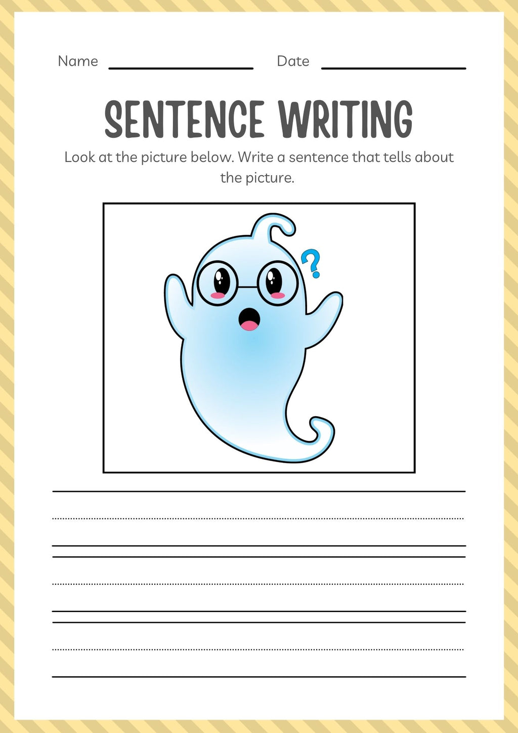 Kindergarten Halloween Activity Workbook