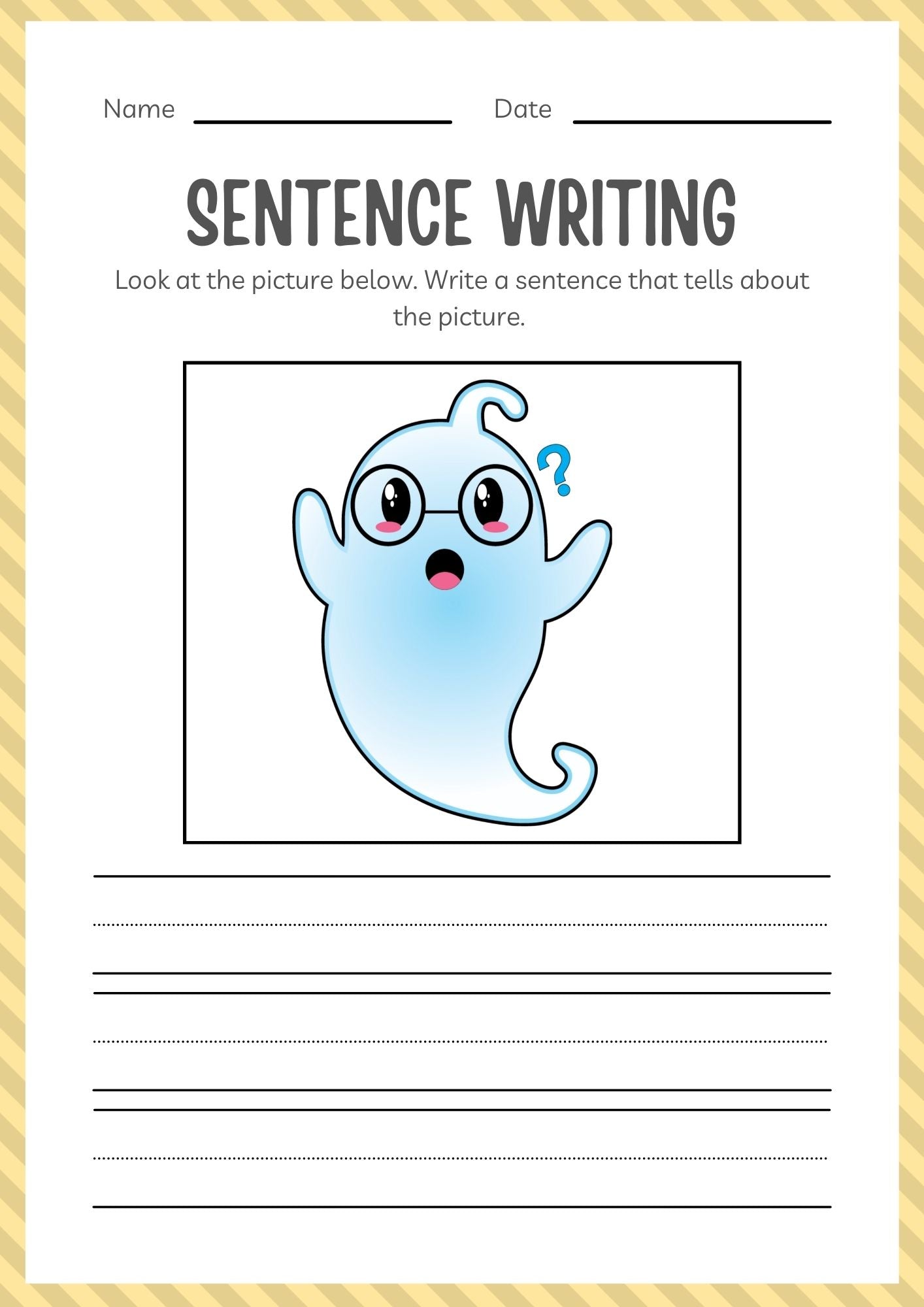 Kindergarten Halloween Activity Workbook