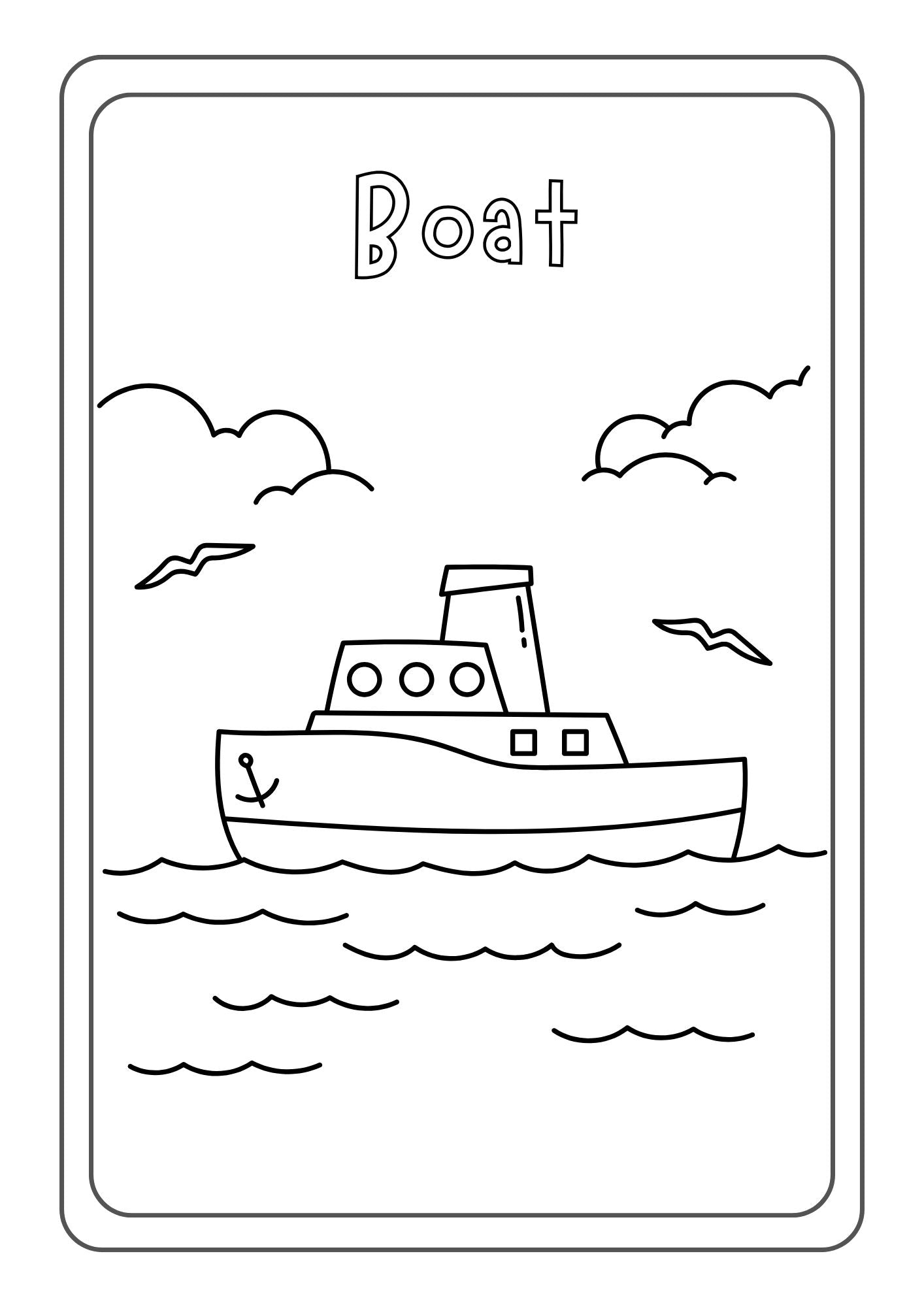 Vehicles Coloring Book for Kids