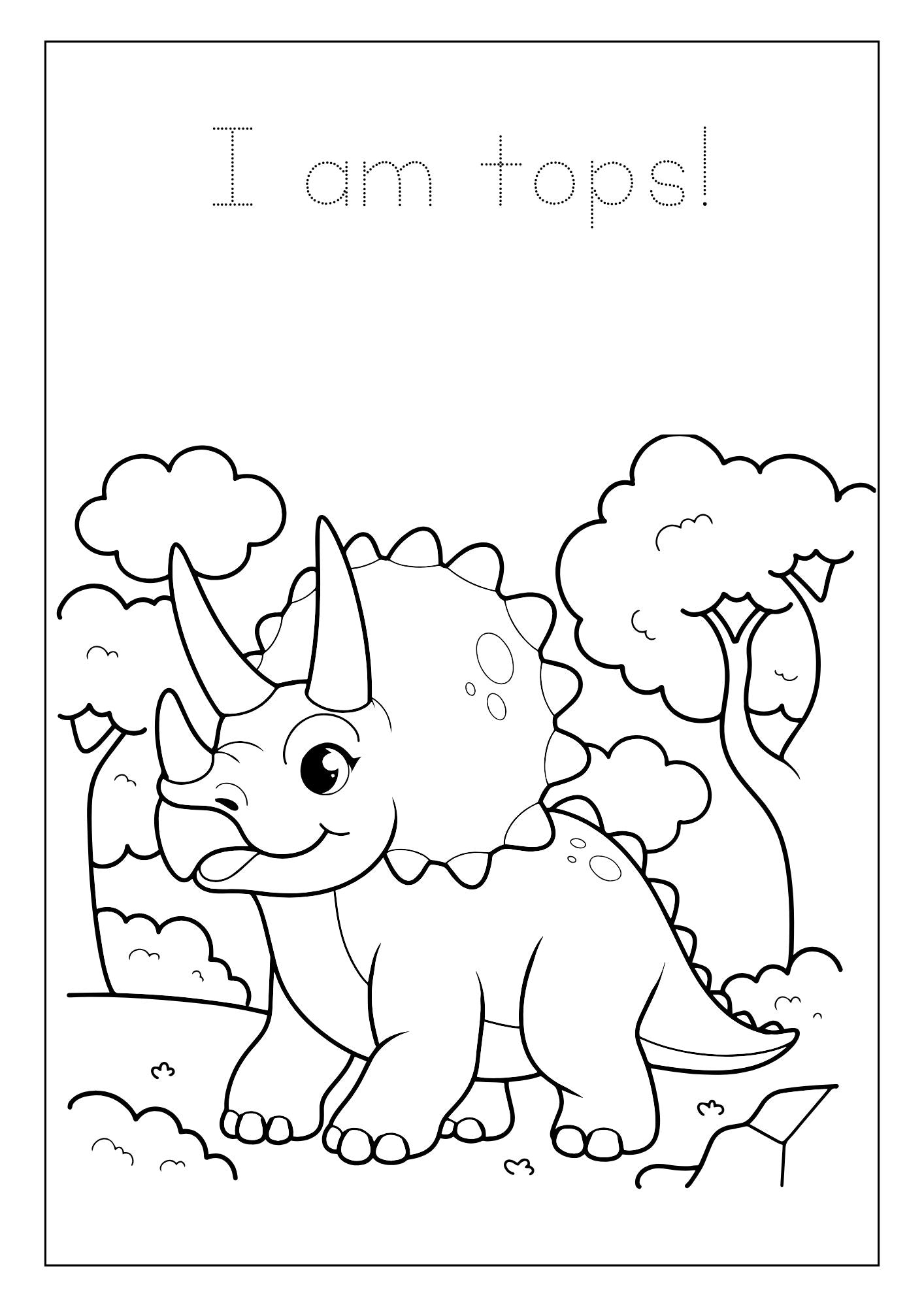 Dinosaur Coloring Book for Kids – Editable Template & Printable PDF