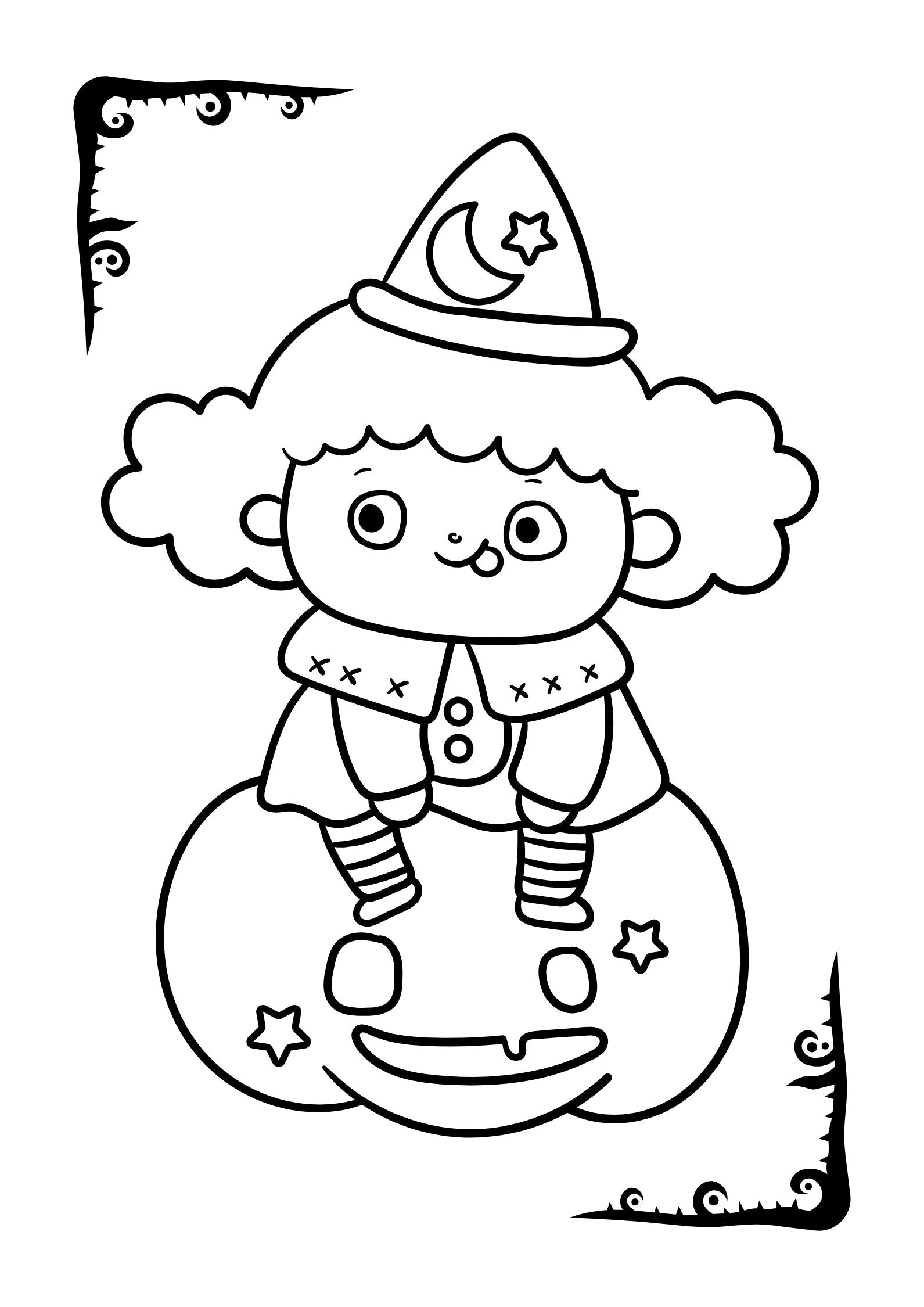Cute Halloween Coloring Book for Kids