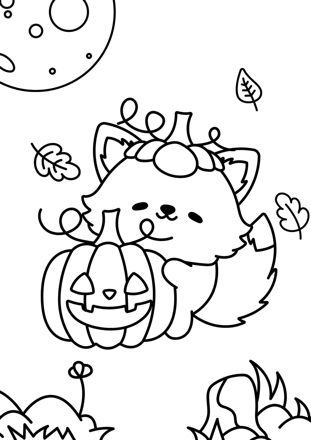 Cute Halloween Coloring Book for Kids