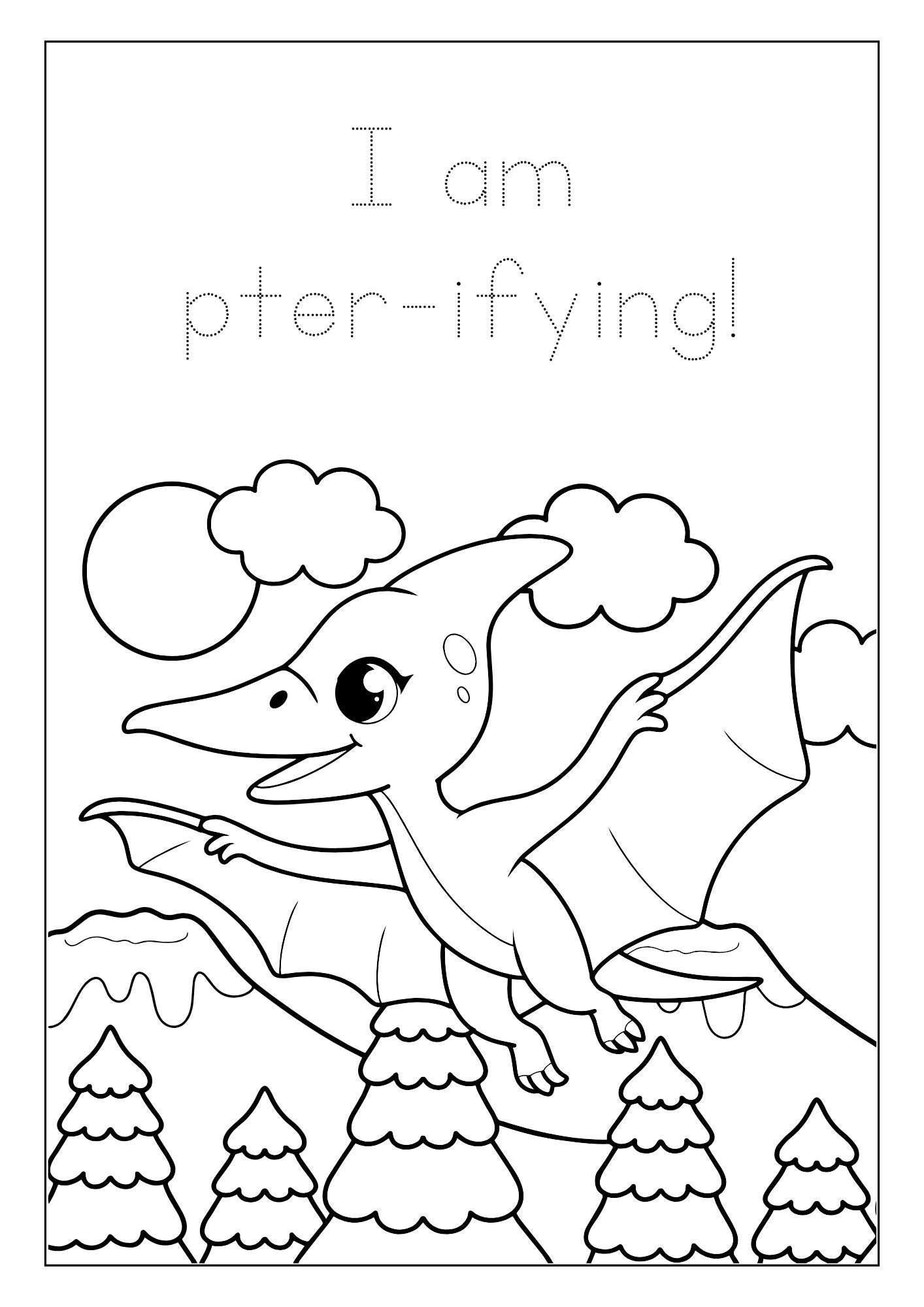 Dinosaur Coloring Book for Kids – Editable Template & Printable PDF