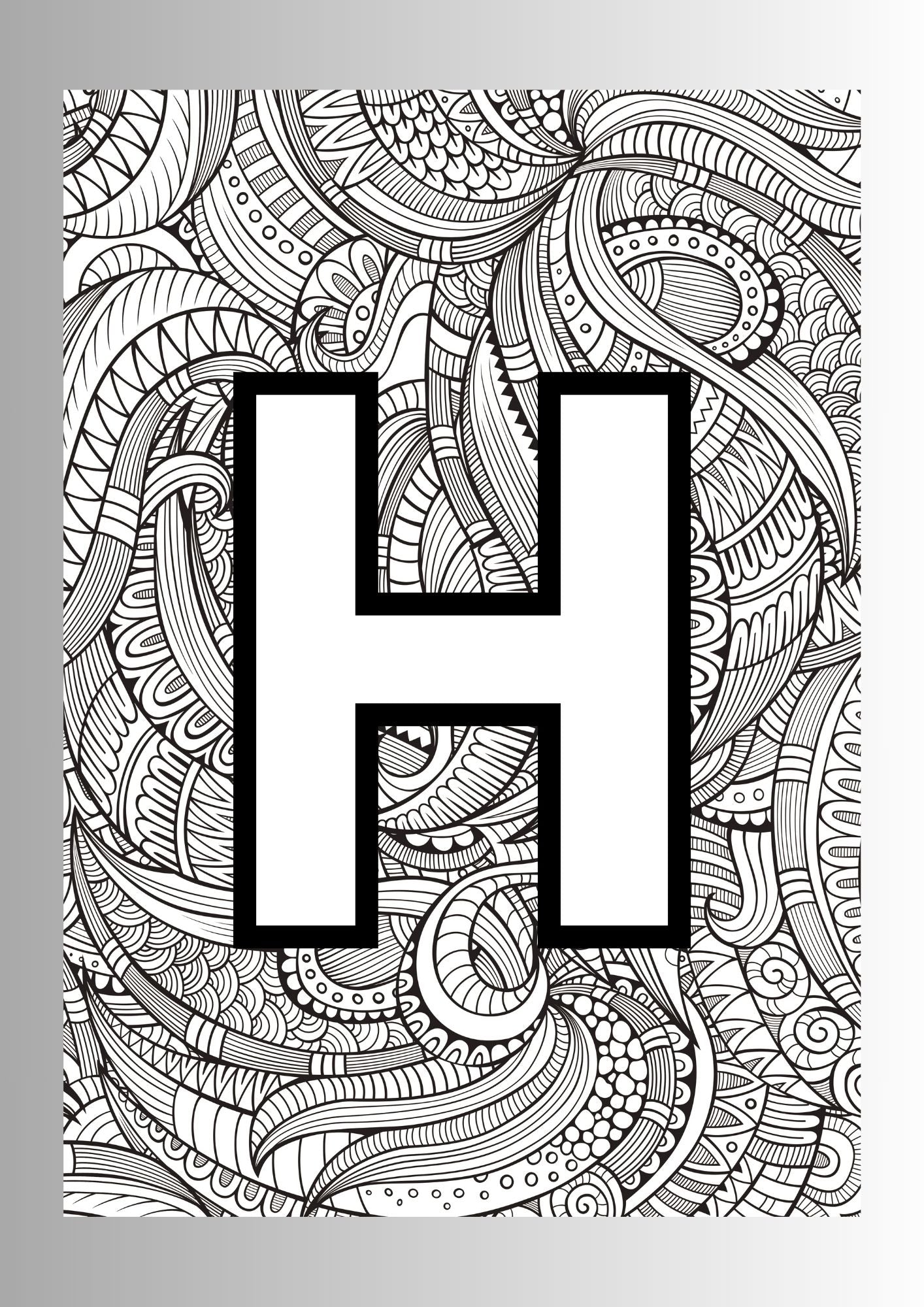 Educational Coloring Book for Kids – Editable Template (Digital)