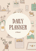 Beige Illustrative Annual Planner PDF with Editable Canva