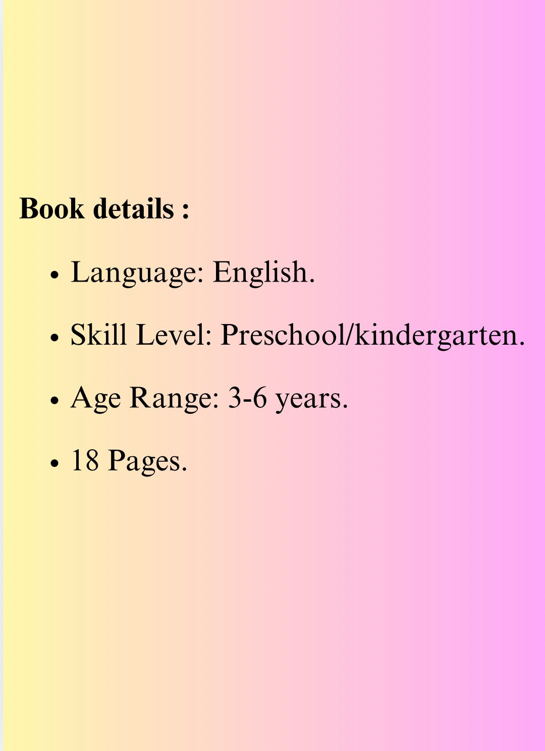 School Readiness Coloring