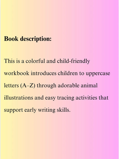 Animal ABC Tracing Workbook