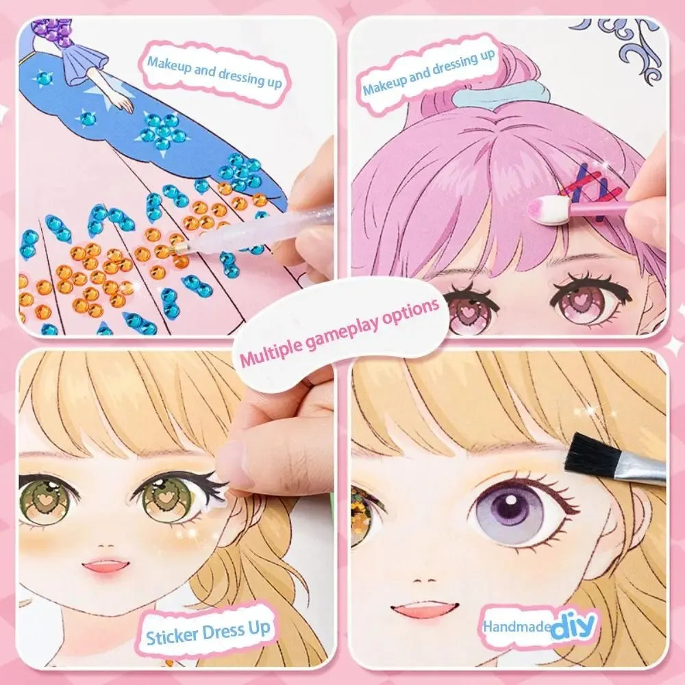 -2026 new model DIY Princess Makeup Set Relieve Boredom Funny Dress Up Games Princess Maeup Kit Gift