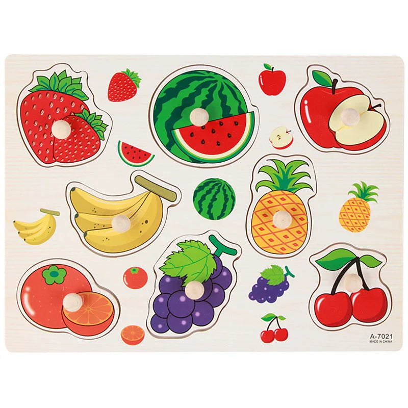 Montessori Wooden Learning Puzzle Board for Kids