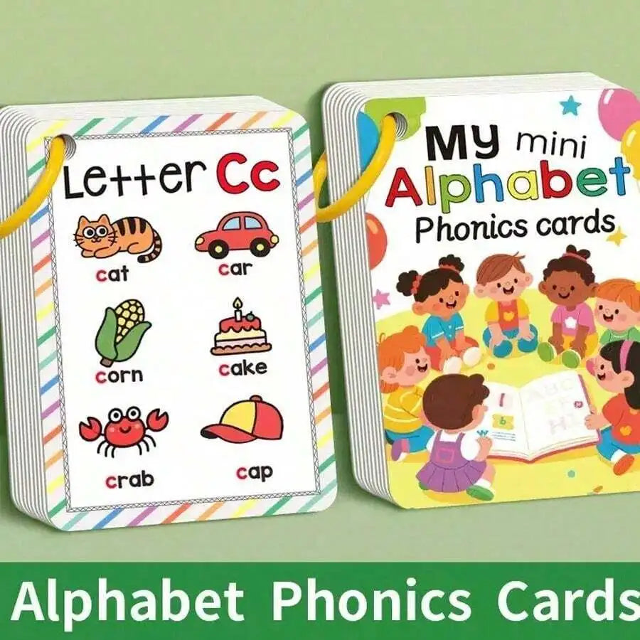 ABC Alphabet Phonics Flash Cards for Kids – 26 Letter Learning Cards
