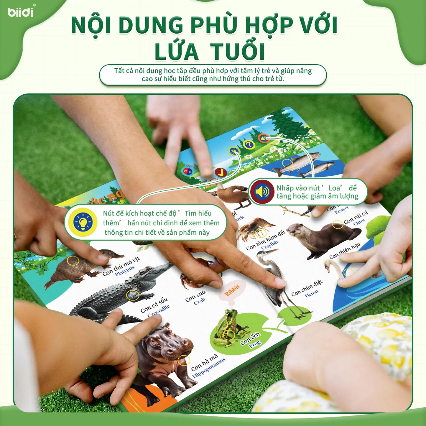 Children's Educational Toy Bilingual English Vietnamese Talking Book Smart Plaything Interactive Storybook Learning Fun
