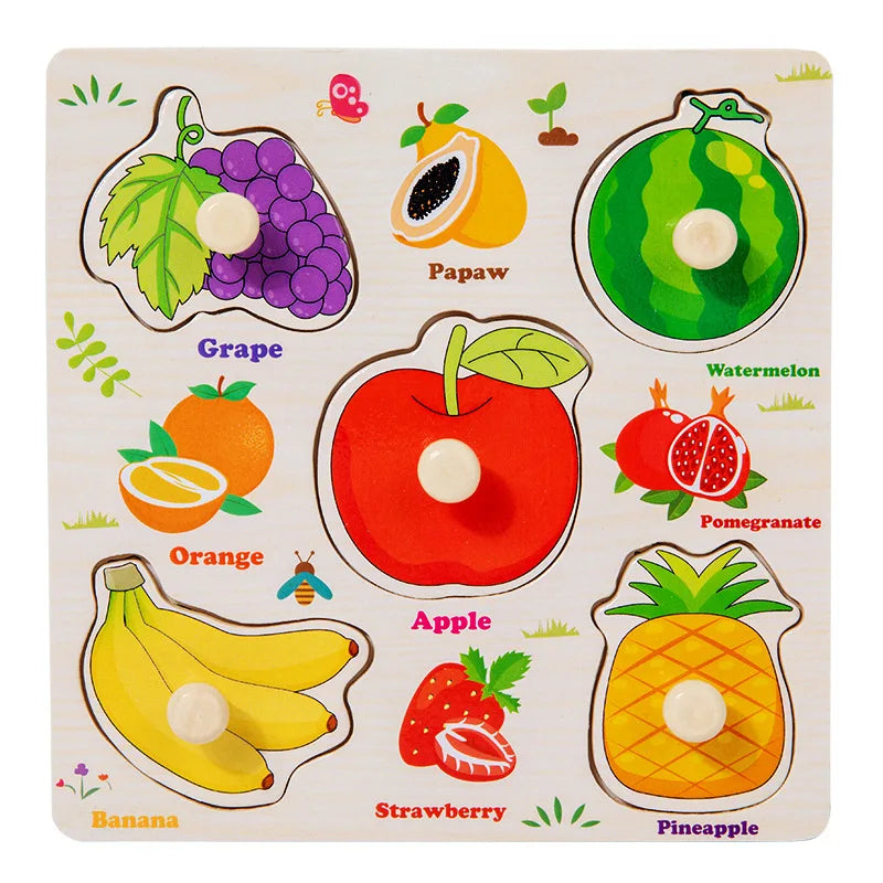 Montessori Wooden Learning Puzzle Board for Kids
