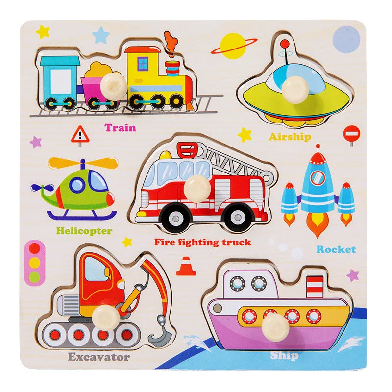 Montessori Wooden Learning Puzzle Board for Kids