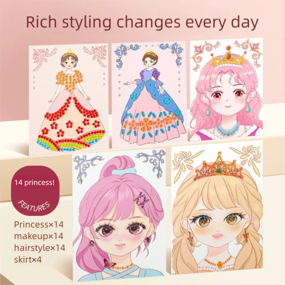 -2026 new model DIY Princess Makeup Set Relieve Boredom Funny Dress Up Games Princess Maeup Kit Gift