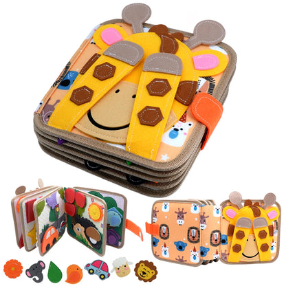 Montessori Felt Quiet Book | 3D Soft Cloth Activity Book for Kids Ages 3–6
