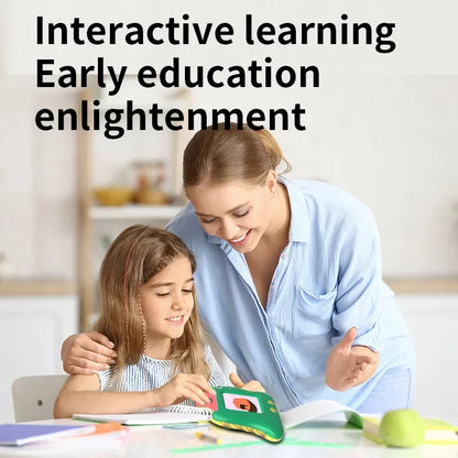 Little Dinosaur Learning Machine for Children, Talking Flash Card, English、Spanish、French Electronic Early Education Machine