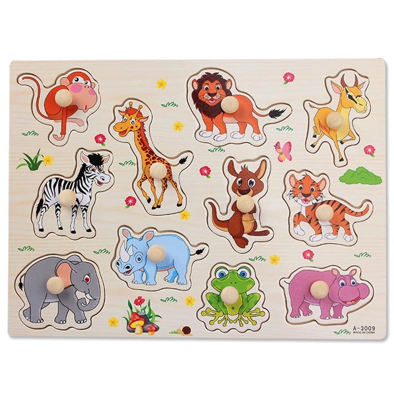 Montessori Wooden Learning Puzzle Board for Kids