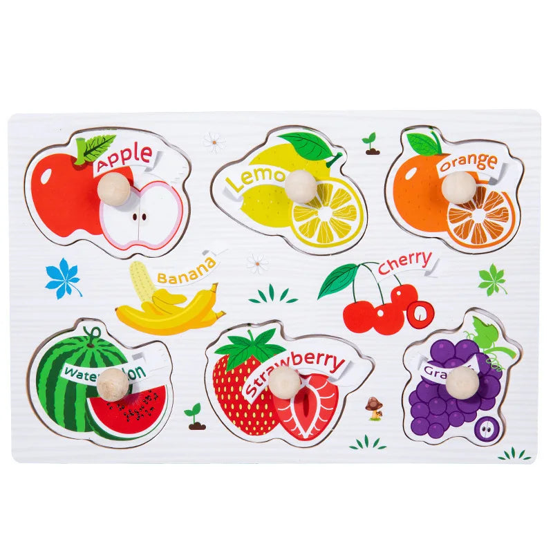 Montessori Wooden Learning Puzzle Board for Kids