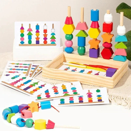 Montessori Wooden Color & Shape Matching Board for Kids