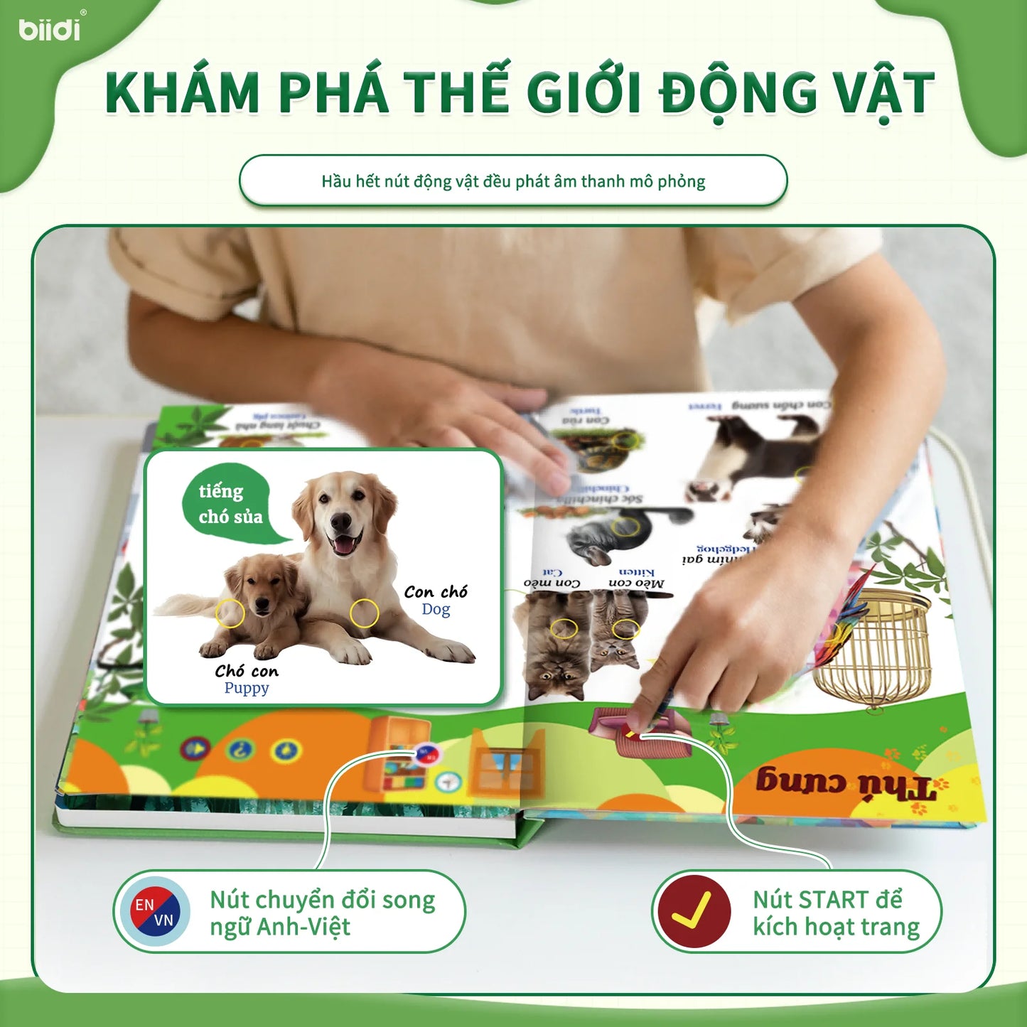 Children's Educational Toy Bilingual English Vietnamese Talking Book Smart Plaything Interactive Storybook Learning Fun