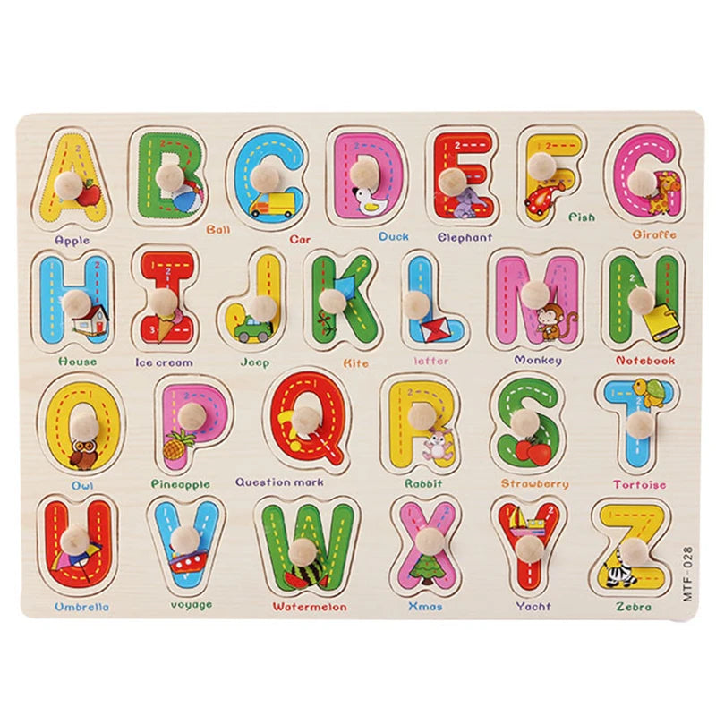 Montessori Wooden Learning Puzzle Board for Kids