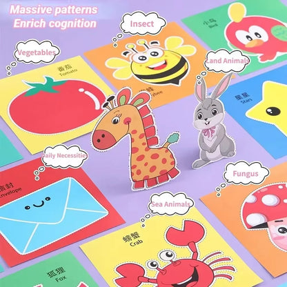 48PCS DIY Paper Cutting Craft Book for Kids