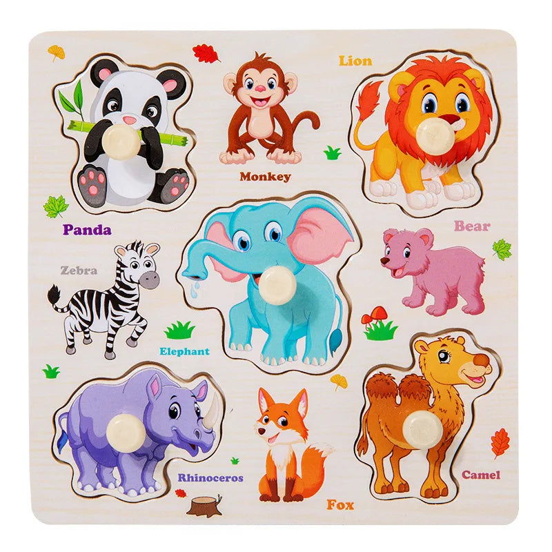Montessori Wooden Learning Puzzle Board for Kids