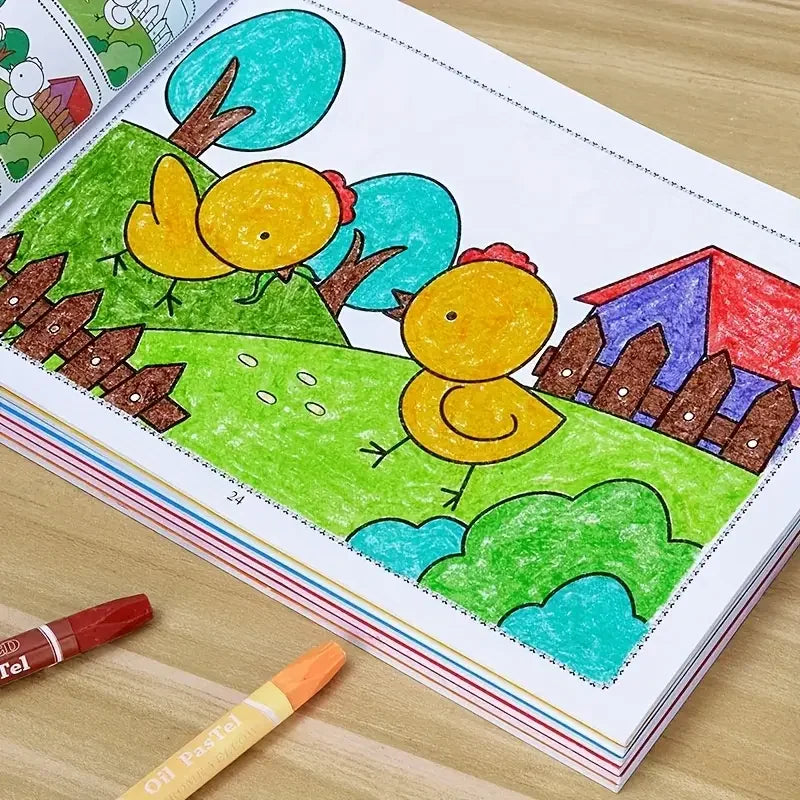 46-Page Kids Coloring & Drawing Book for Creative Learning