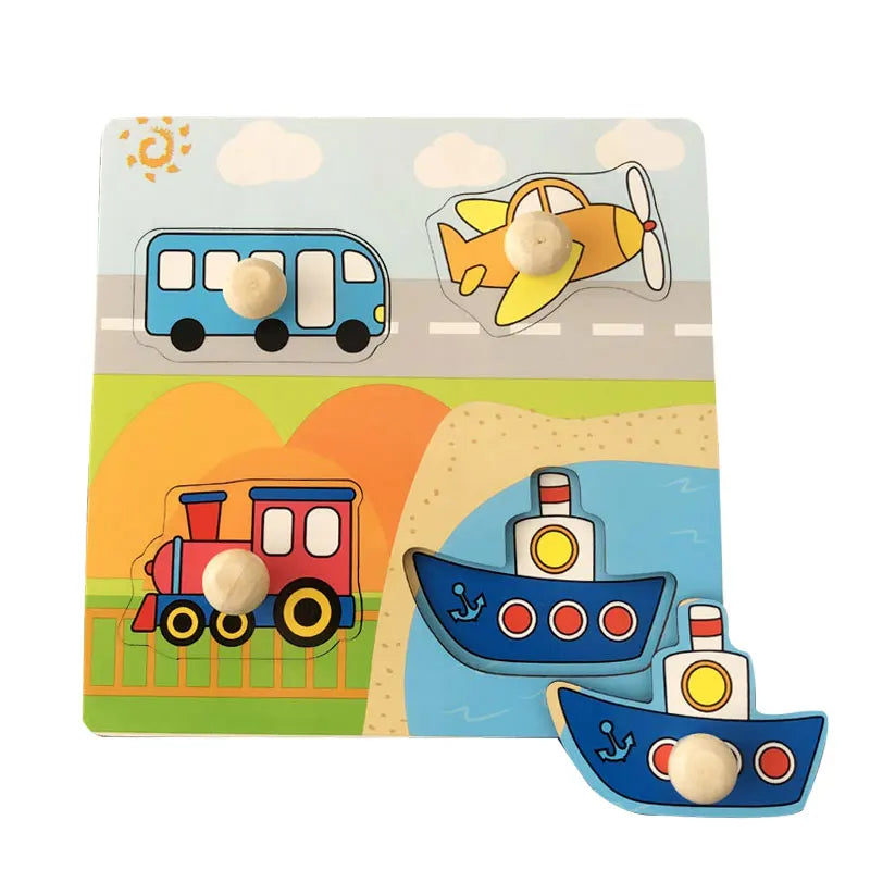 Montessori Wooden Learning Puzzle Board for Kids