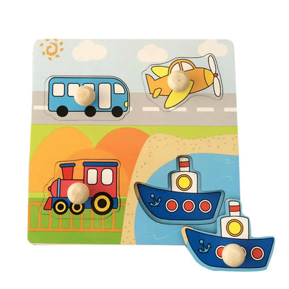 Montessori Wooden Learning Puzzle Board for Kids