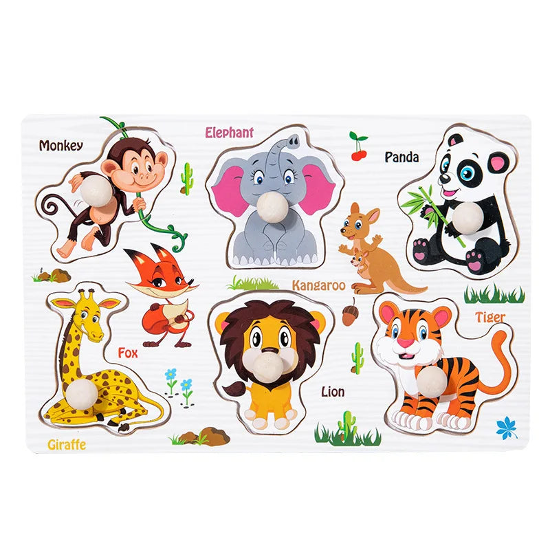 Montessori Wooden Learning Puzzle Board for Kids
