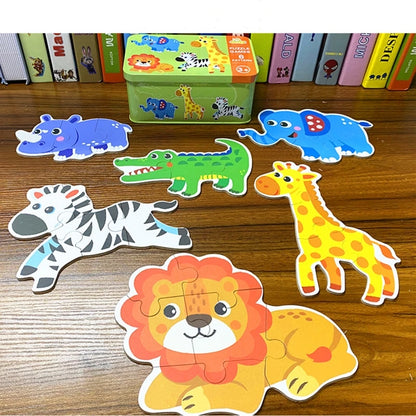 Toddler Matching Puzzle Cards – Animals, Fruits & Vehicles Learning Game
