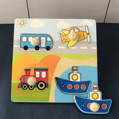 Montessori Wooden Learning Puzzle Board for Kids