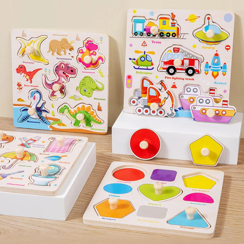 Montessori Wooden Learning Puzzle Board for Kids