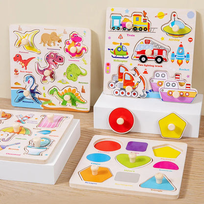 Montessori Wooden Learning Puzzle Board for Kids