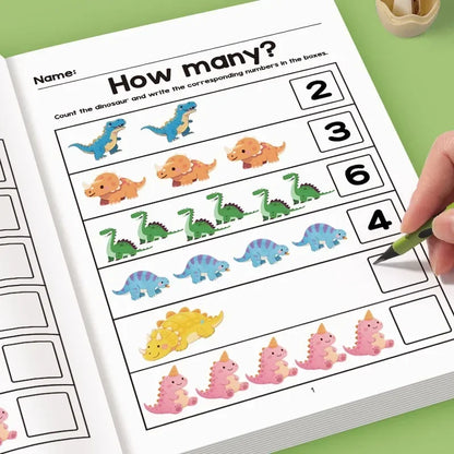 64 Pages Fun Math Workbook for Kids – Number Tracing & Counting Activities